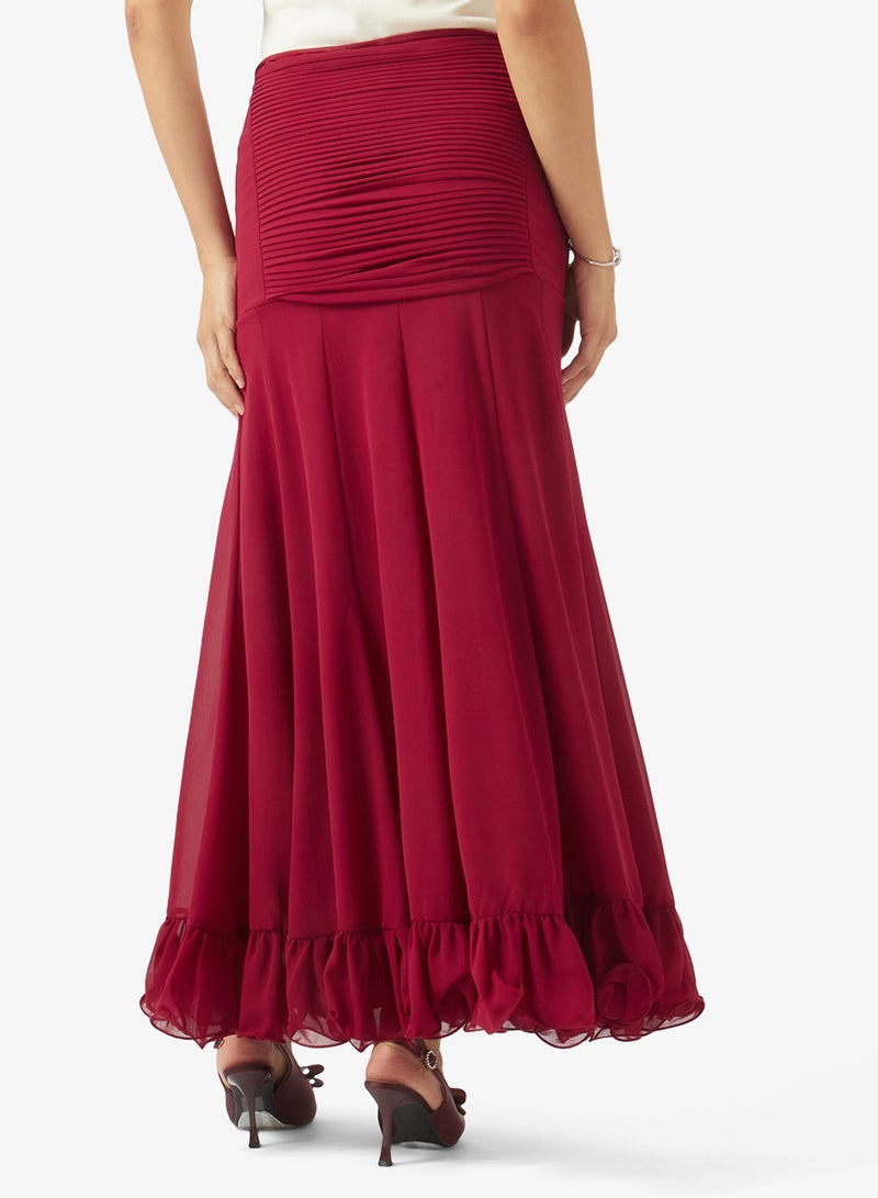 ELLA Skirt With Ruffle Hem - Image 3