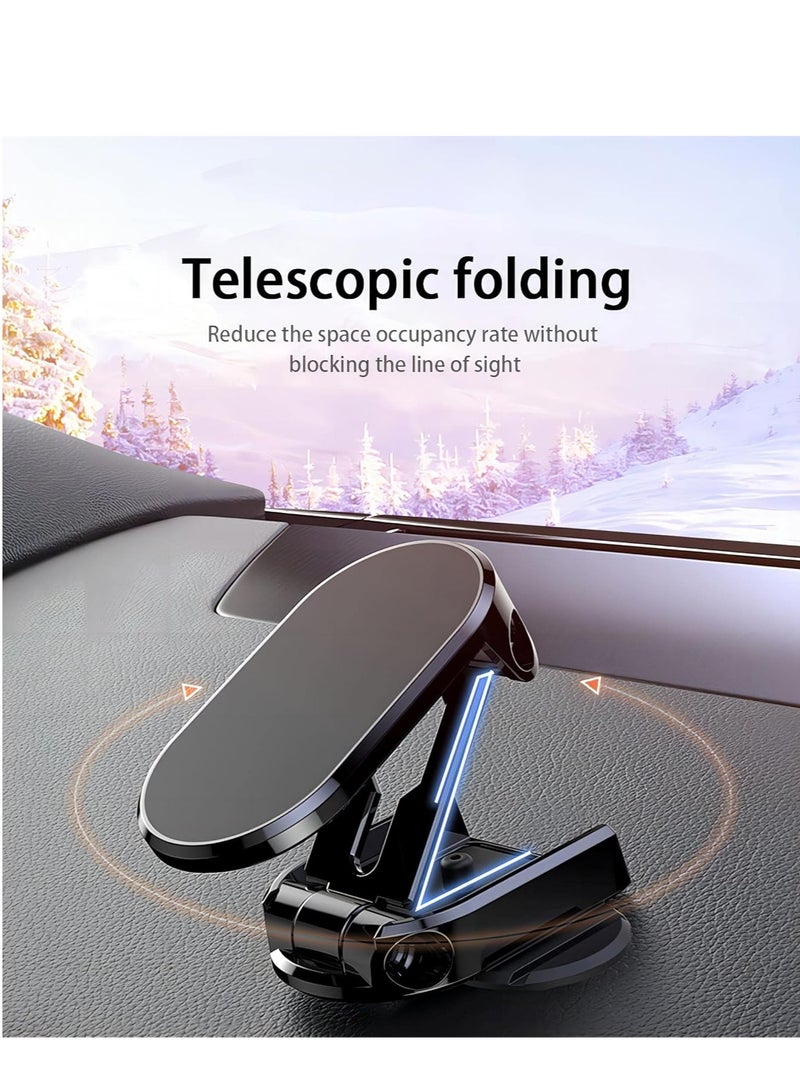 Cool Baby COOLBABY Foldable Car Phone Holder with 360 Degree Rotation Strong Magnetic and Anti-Slip Design for Easy and Safe One-Handed Operation Compatible with Most Smartphones(silver) - Image 3