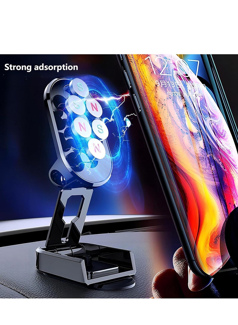 Cool Baby COOLBABY Foldable Car Phone Holder with 360 Degree Rotation Strong Magnetic and Anti-Slip Design for Easy and Safe One-Handed Operation Compatible with Most Smartphones(silver) - Image 5