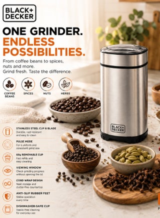 Coffee Bean Mill 150W 0.06 kg 150 W CBM5-B5 Stainless Steel / Silver - view 2