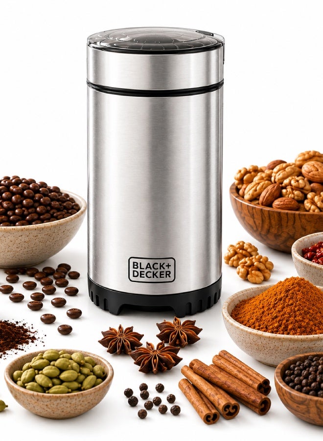 بلاك اند ديكر Coffee Bean Mill 150W 0.06 kg 150 W CBM5-B5 Stainless Steel / Silver - Image 1