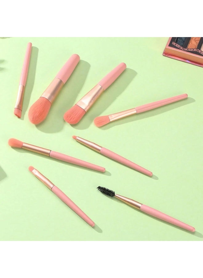 Shein Portable Mini Makeup Brush Set with Soft Bristles – Essential Starter Kit for Beginners - Image 4