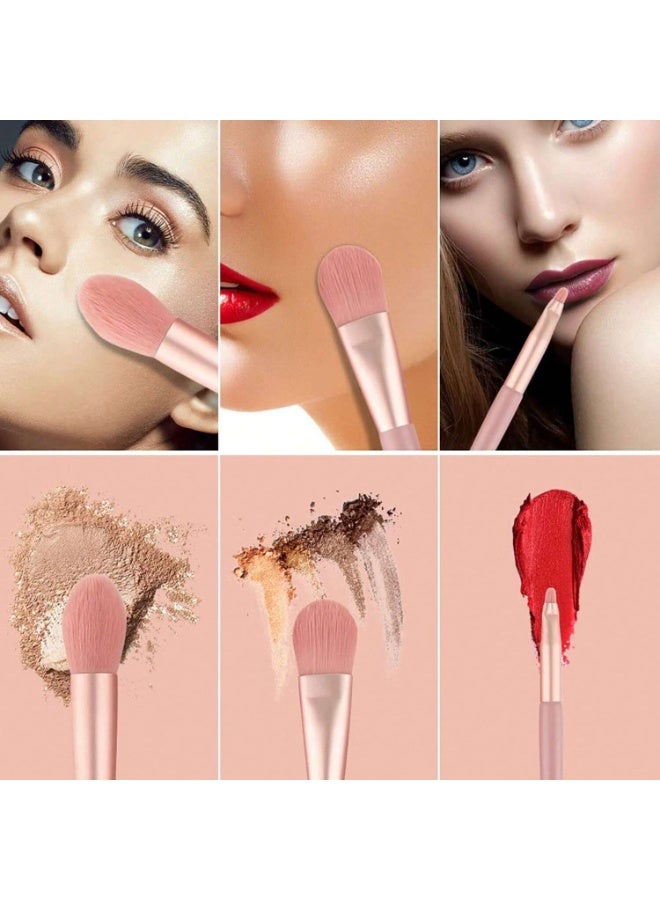 Shein Portable Mini Makeup Brush Set with Soft Bristles – Essential Starter Kit for Beginners - Image 5