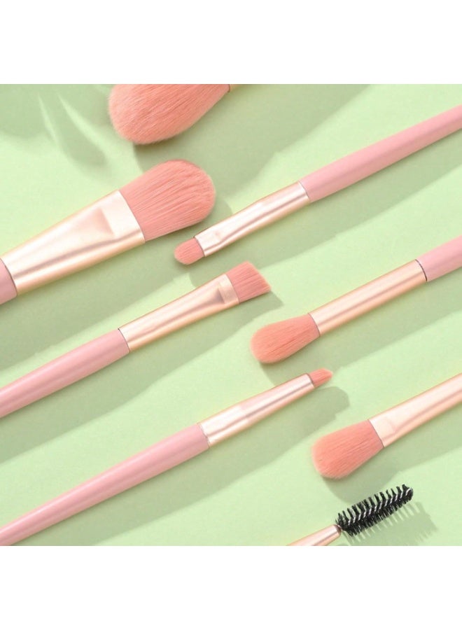 Shein Portable Mini Makeup Brush Set with Soft Bristles – Essential Starter Kit for Beginners - Image 3