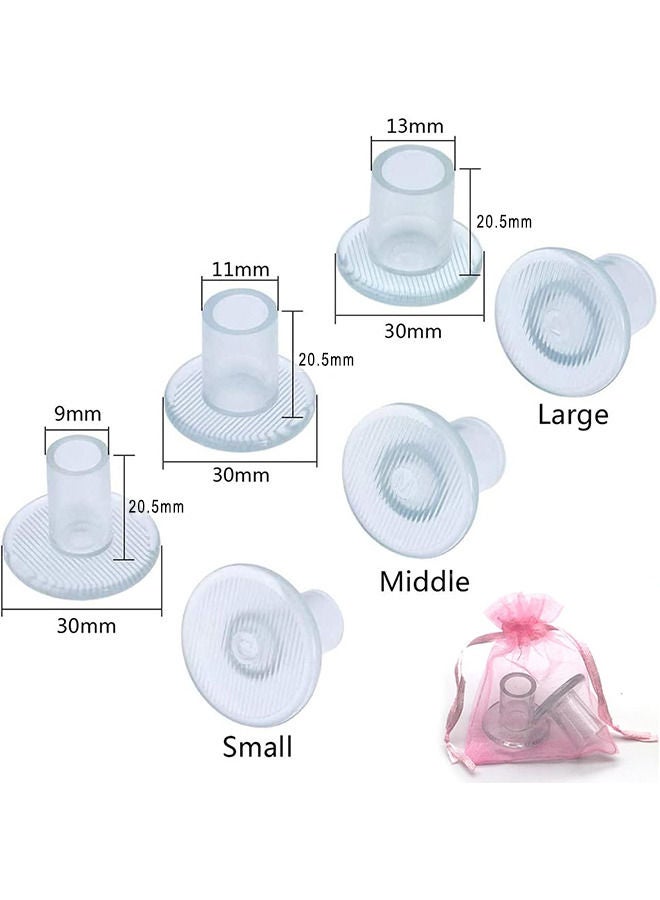 Depend High Heel Protecors, RiveDa 3Pairs Transparent Heel Stoppers, Heel Repair Caps Covers for Women-Perfect for Weddings, Races, Formal Occasions - Protecting from Grass, Gravel, Bricks & Cracks - Image 3