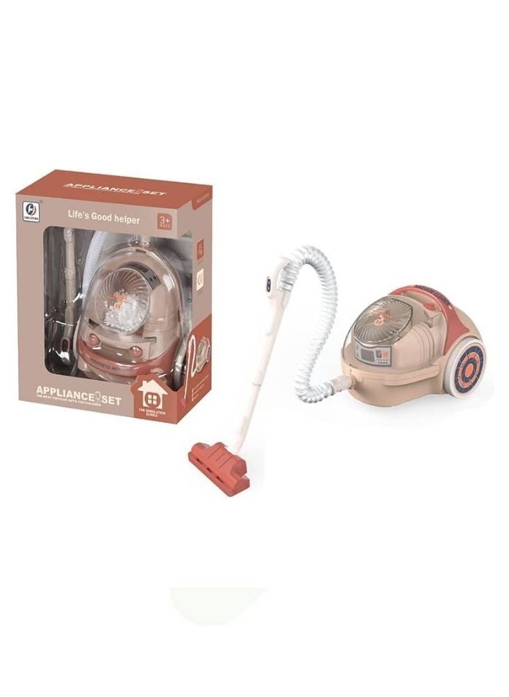 بريميم لعبة مكنسة كهربائية للأطفال - مجموعة أجهزة محاكاة مع صوت واقعي وتأثير شفط - Image 2