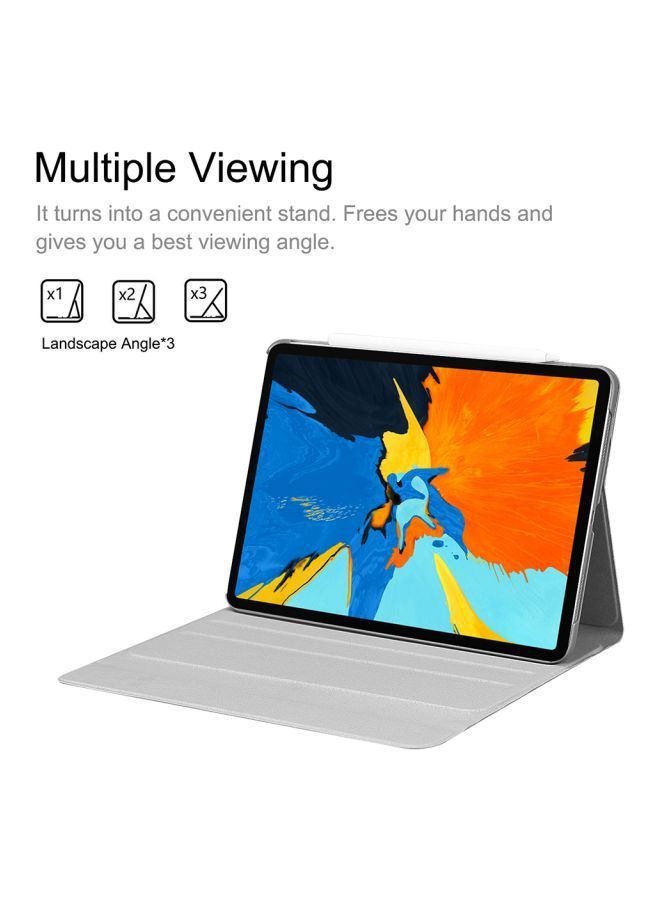NIBEMINENT Keyboard Case Cover For Apple iPad Pro 11-Inch Blue/White  - Image 2