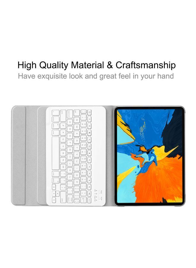 NIBEMINENT Keyboard Case Cover For Apple iPad Pro 11-Inch Blue/White  - Image 3