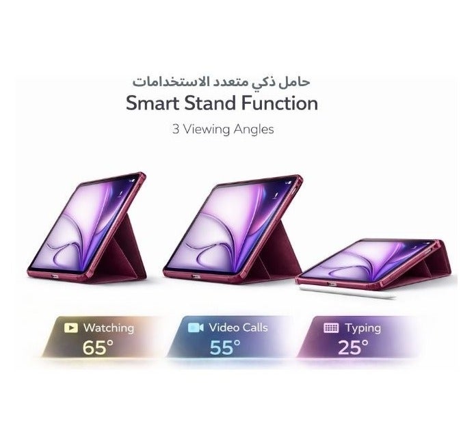 Cellularline Folio Pro Case for iPad Air 11” (M4/M3/M2) & iPad Air 10.9” (5th/4th Gen) & iPad Pro 11” (2018) – Stand Cover with Auto Sleep/Wake, 3 Viewing Angles, Pink - Image 4