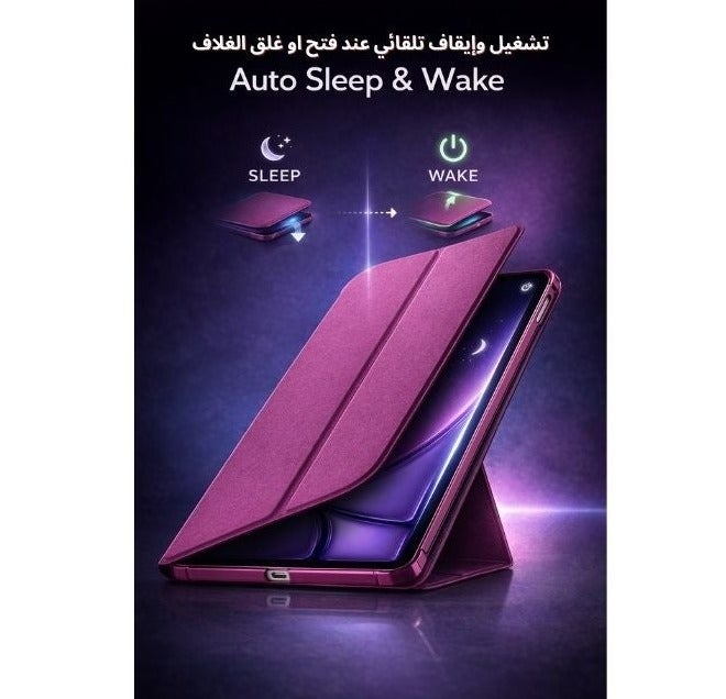 Cellularline Folio Pro Case for iPad Air 11” (M4/M3/M2) & iPad Air 10.9” (5th/4th Gen) & iPad Pro 11” (2018) – Stand Cover with Auto Sleep/Wake, 3 Viewing Angles, Pink - Image 5