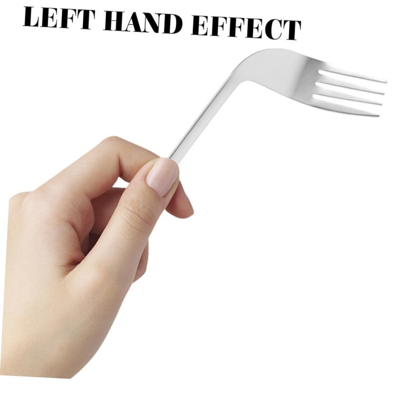 Ergonomic Angled Stainless Steel Feeding Forks 2 Pack for Elderly Assisted Dining - Image 5