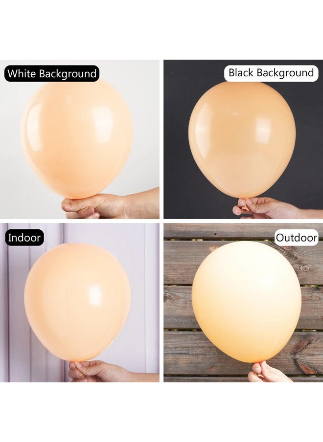 PartyWoo Nude Balloons 100 Pcs Boho Apricot Balloons Different Sizes Pack Of 18 Inch 12 Inch 10 Inch 5 Inch Beige Balloons For Balloon Garland Or Balloon Arch As Party Decorations Apricotf05  - Image 3