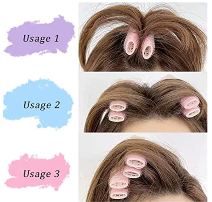 comfrt Volumizing Hair Clips, Volumizing Root Clips for Hair, Velcro Hair Clips, Volume Clips for Roots, Rollers for Fluffy Hair Roots, Heatless Hair Curler (4Pcs, Blue) - Image 4