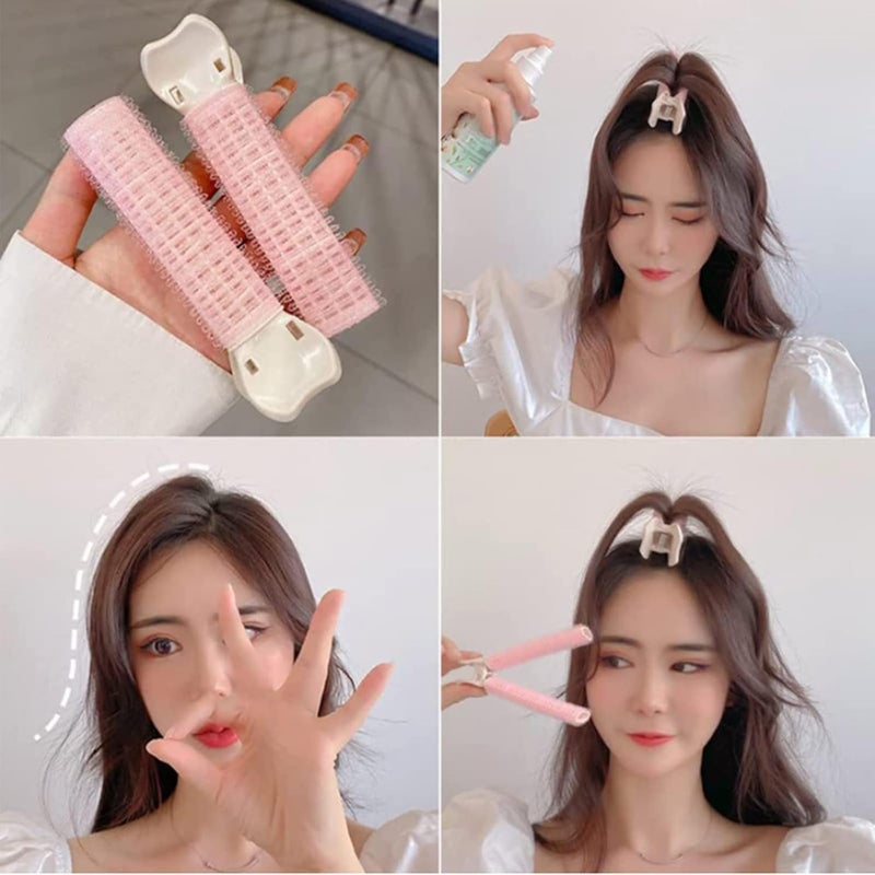 comfrt Volumizing Hair Clips, Volumizing Root Clips for Hair, Velcro Hair Clips, Volume Clips for Roots, Rollers for Fluffy Hair Roots, Heatless Hair Curler (4Pcs, Blue) - Image 3