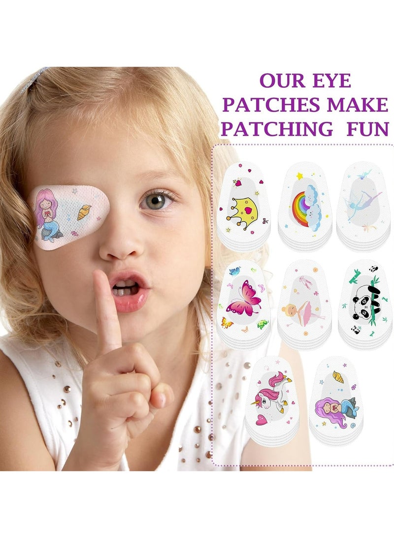CMGTYYD 40 Pcs Adhesive Eye Patches for Kids, 8 Fun Designs, Light Blocking, Breathable, Comfortable Eye Patch for Lazy Eye Treatment, Ideal for Boys & Girls, Regular Size (3 x 2 Inches) - Image 2