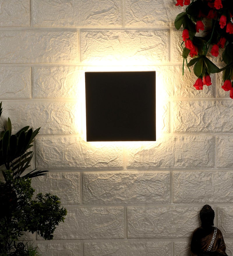 ELIANTE Metal Outdoor Wall Light Grey for Living Room, Bedroom, Dining Room, Kitchen | 2 Years Warranty | Inbuilt LED - Image 1