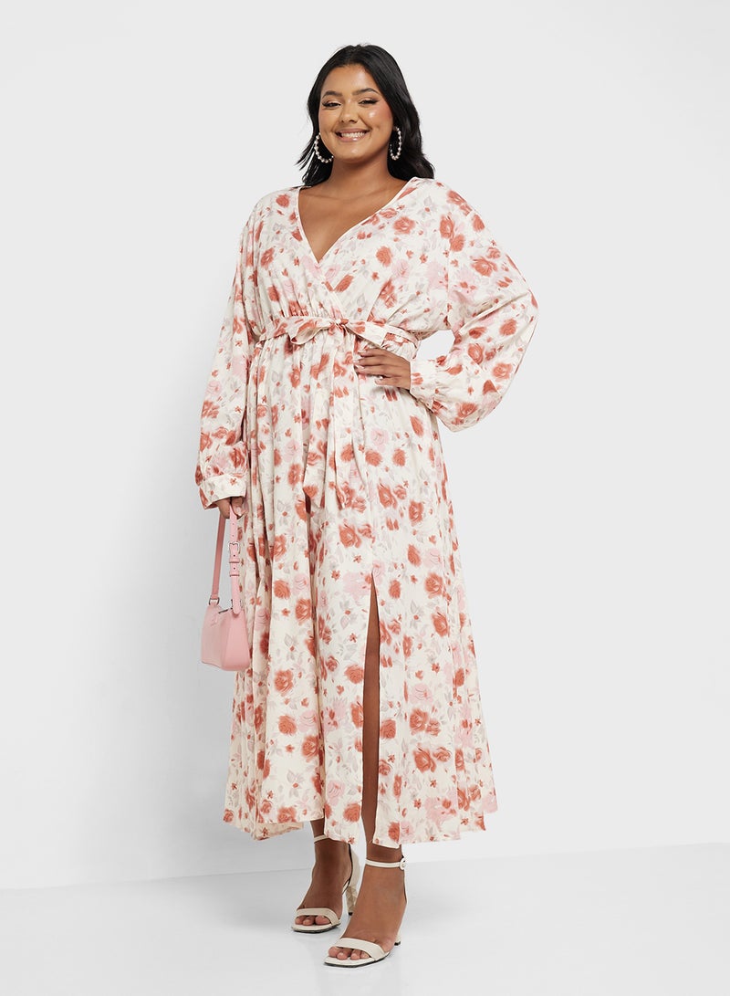 Ginger Plus Floral Print Dress - Image 1