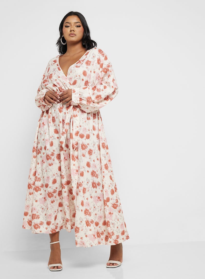 Ginger Plus Floral Print Dress - Image 4