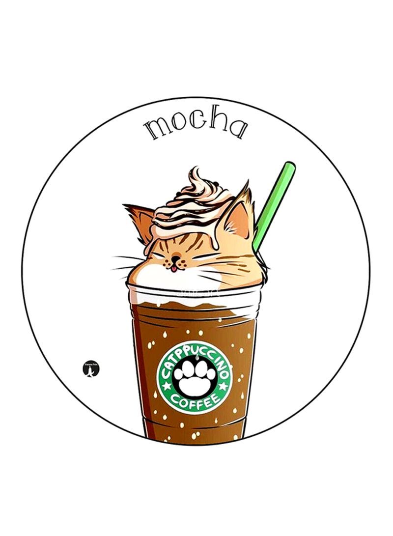 RKN دبوس كبير ملون بطبعة قطة - Image 2