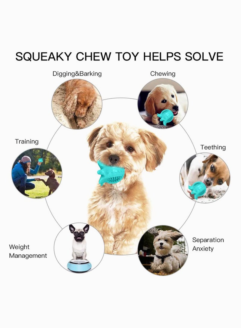 SOLARAE Dog Chew Toy Tooth Cleaning Octopus Shape Jolly Ball Chew Squeaky Toys Treat Food Dispensing Ball for Small/Medium Dogs Puzzle Interactive Toy Ball for Puppy - Image 3