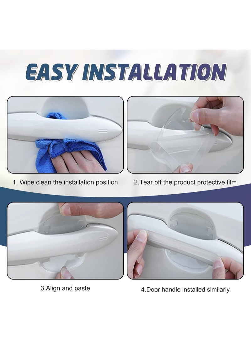 16Pack Car Door Protector,Car Door Handle Scratch Potector, Transparent Car Door Handle Bowl Sticker,Car Protection Accessory for Scratch Prevention,Universal for Most Car Handles - Image 4