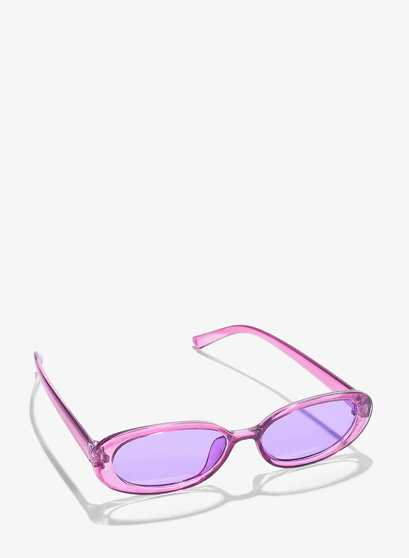Haute Sauce Purple Lens Purple Oval Sunglasses