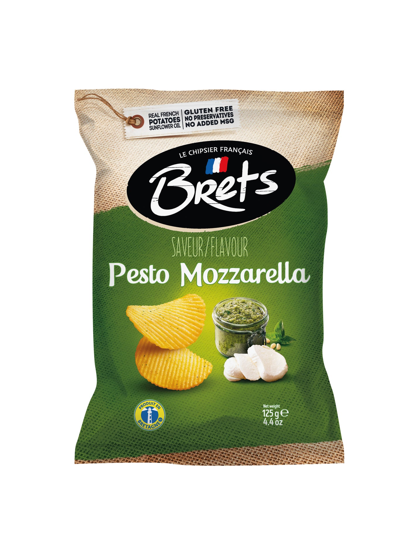 Brets Pesto Mozzarella Flavour Potato Chips