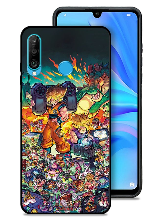 Tolwak Huawei P30 lite Protective Case Cover Gamer Art Doodles - Image 1