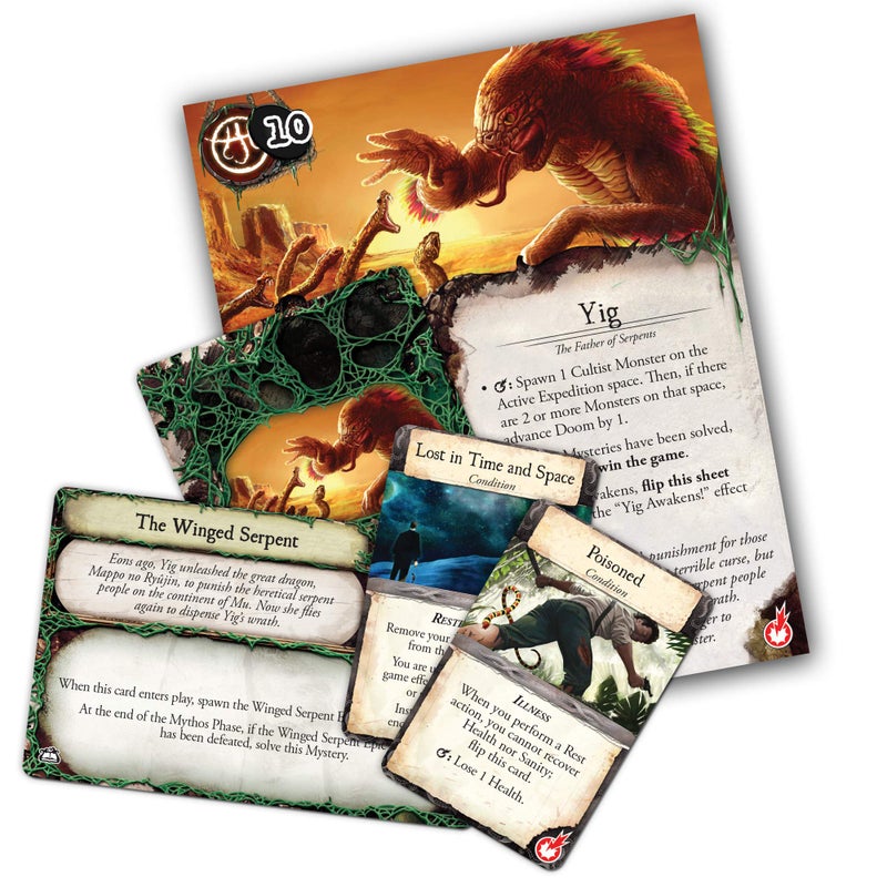 Asmodee Eldritch Horror Forsaken Lore Board Game EXPANSION - Unearth New Mysteries and Face Ancient Terrors! Mystery Game for Adults, Ages 14+, 1-8 Players, 2-4 Hour Playtime, Made by Fantasy Flight Games - Image 2
