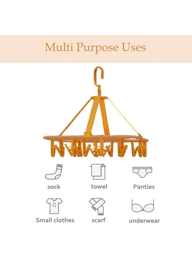SG-Mart SGMART Laundry Hangers with 20 Clips | Square Sock Drying Rack | Multifunctional Indoor/Outdoor Storage Organizer for Socks, Underwear & More - Portable & Durable (Multicolor, 1-Piece)  - Image 5