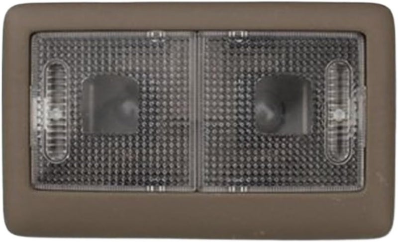 QASULER Beige Gray Car Interior Roof Dome Lamp - Image 1