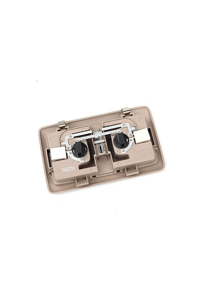 QASULER Beige Gray Car Interior Roof Dome Lamp - Image 4