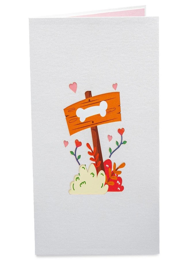 Paper Love 3D Dog House Pop Up Card, For Valentines Day, Birthday, Mothers Day, Adults or Kids, All Occasions - 5" x 7" Cover - Includes Envelope and Note Tag - Image 2