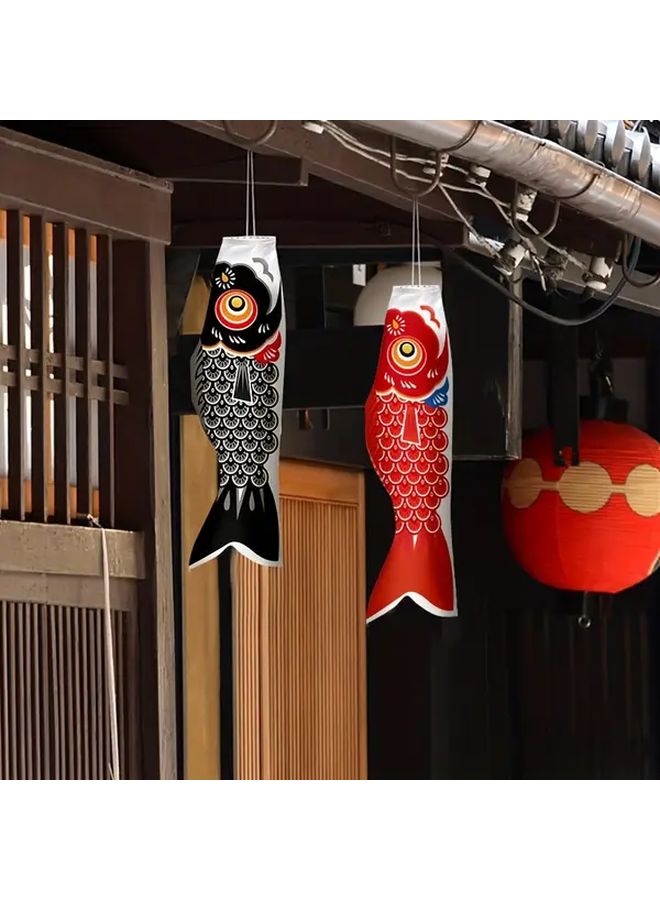 Green Japanese Carp Flag Outdoor Wind Banner Boys Festival Supplies Traditional Design - Image 3
