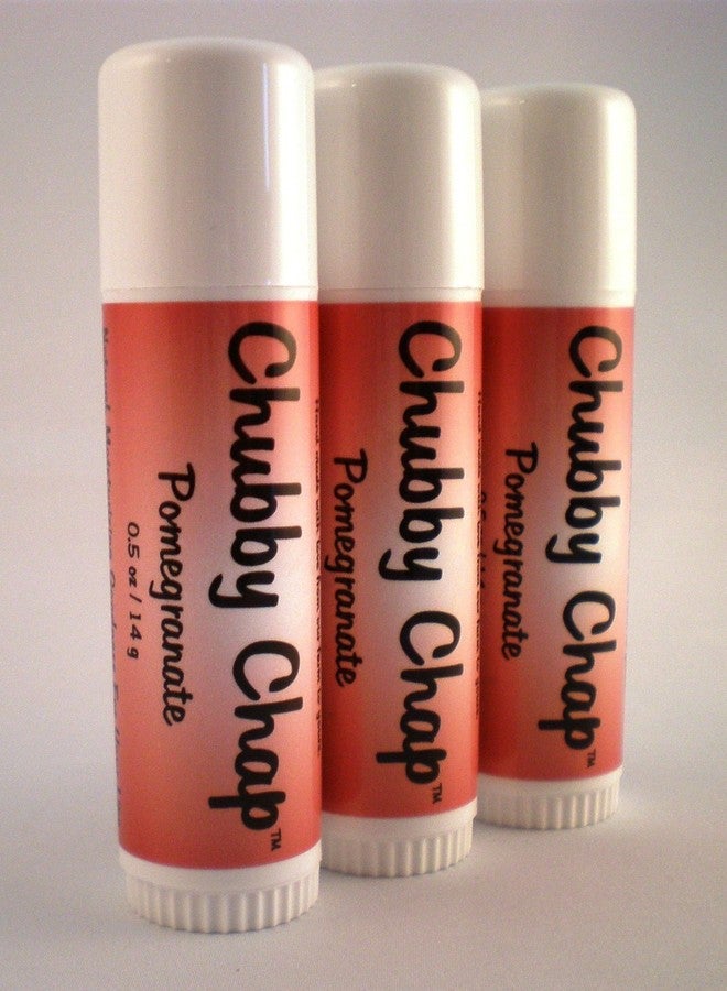 Chubby Chapstick - Large Jumbo Natural Lip Balm - .5 Ounce (Pomegranate)