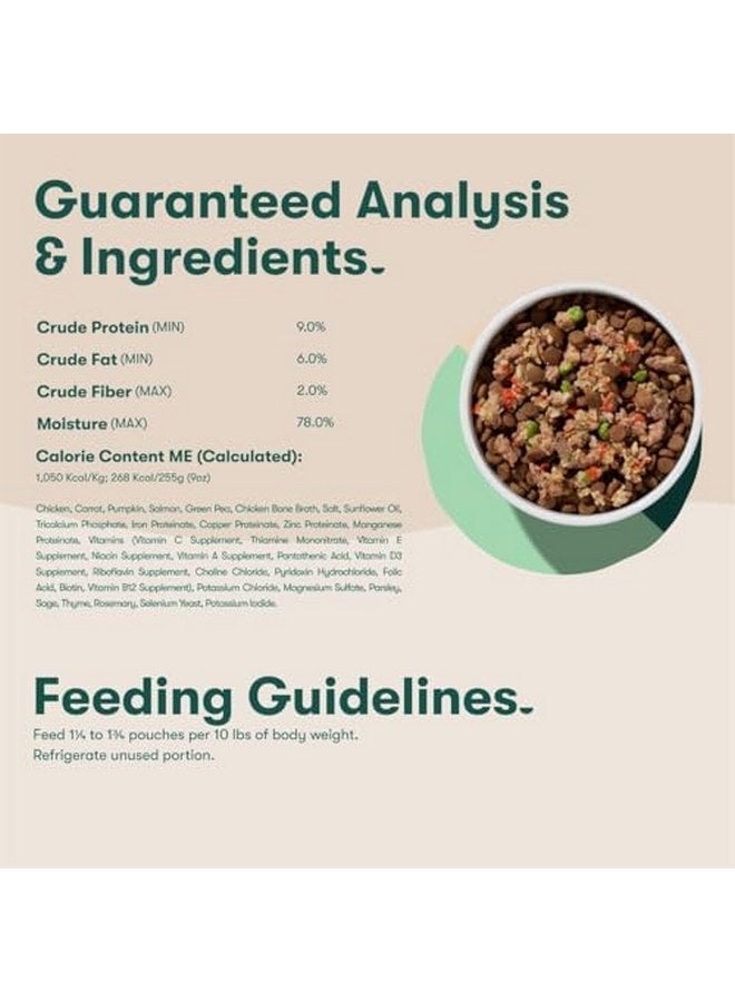 جينكس طعام الكلاب الرطب Jinx Salmon، امزجه مع طعام الكلاب الجاف، مصنوع من سمك السلمون الحقيقي والدجاج ومرق العظام، بدون حشو، لجميع مراحل الحياة، 9 أونصة، عبوة من 6 قطع - Image 4