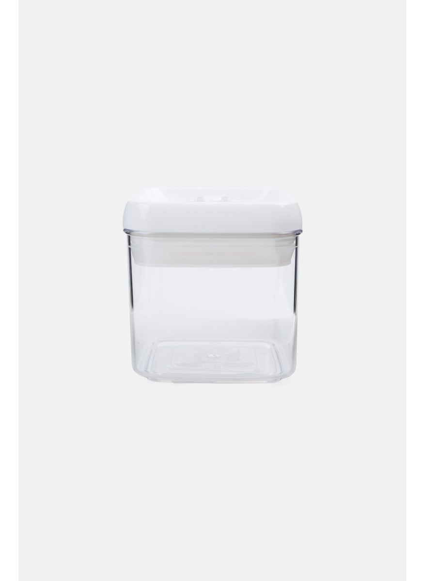 Felli Square Flip Tite Storage Container 460ml, Transparent  - Image 1