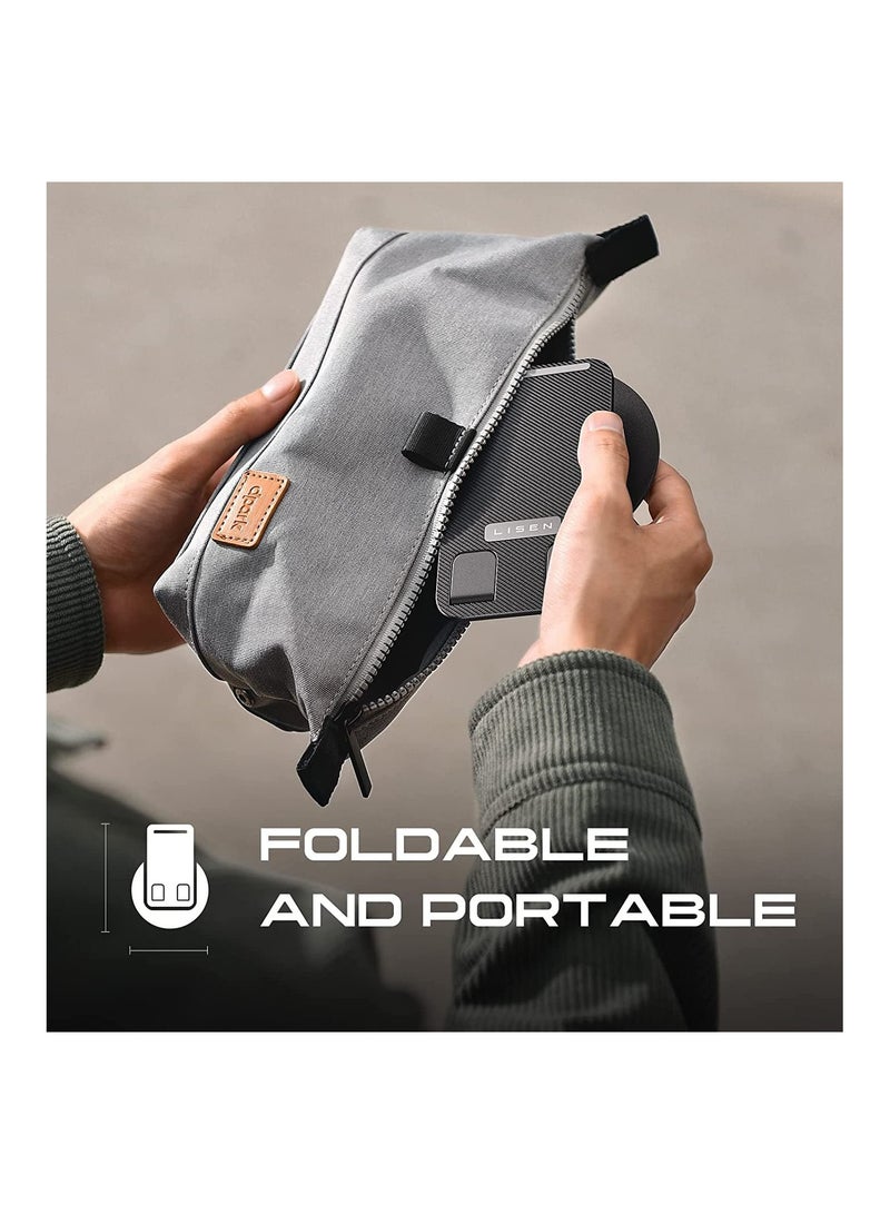 KASTWAVE Cell Phone Stand Holder, Fully Adjustable Foldable Desktop Phone Holder, Portable Cradle with Dock Mobile Phone iPhone 14 iPad Tablet 4-10 Inches Desk Accessories - Image 5