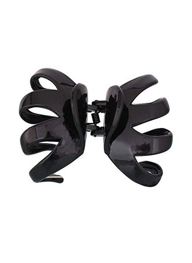 Aeyistry 2 Pcs Big Hair Claw Clips For Women And Girlsnon Slip Octopus Claws Headdress Classic Plastic Spider Claw Hair Clips For Thick Hair (Blackbrown) - Image 2