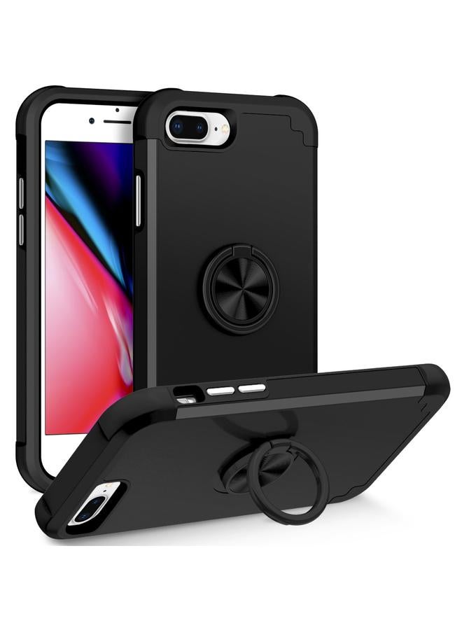 S-TOP Case For iPhone 8 Plus / 7 Plus L2 Rotating Ring Holder Magnetic Phone Case - Image 1