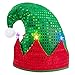 WTTORDE Elf HatChristmas LED Santa HatsLight Up Elves Caps Costume AccessoryFunny Xmas Holiday Party Favors Gifts for PlaysStage PerformancesPageantsCosplay New Year Birthdays Red Green - Image 3