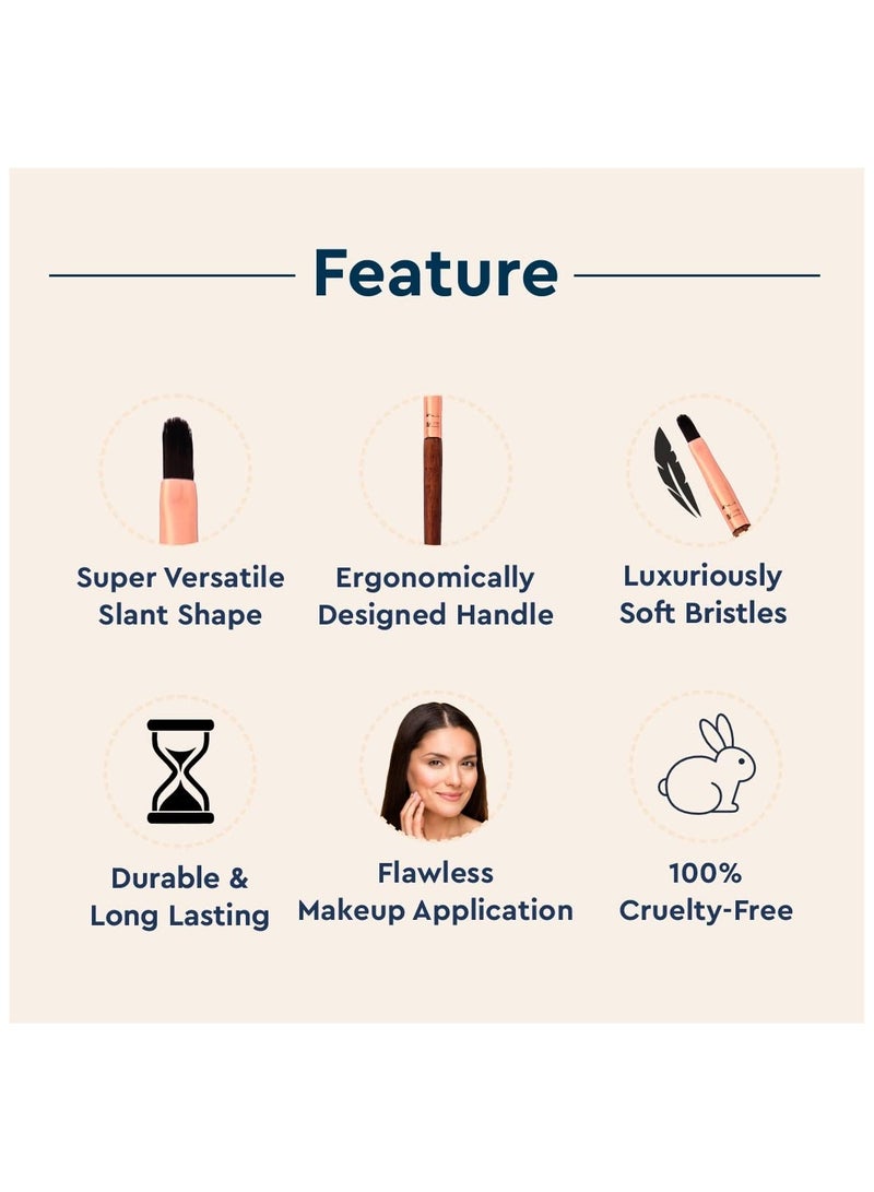 GUBB Lip Makeup Brush For Lipstick Blending Professional Wooden Makeup Brush Single - Image 2