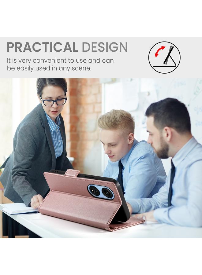 S-TOP Case For OPPO A1 Pro / Reno8 T 5G Side Buckle Magnetic Frosted Leather Phone Case - Image 5