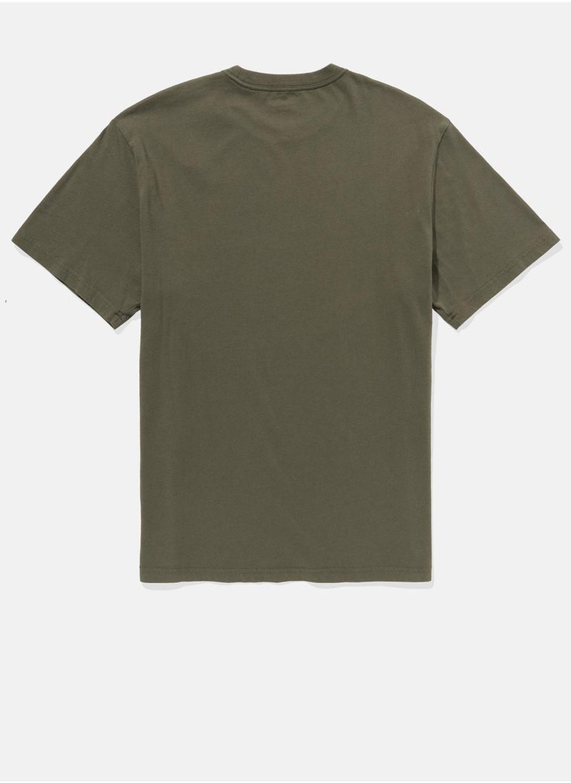 American Eagle - Embroidered Crew Neck Graphic T-Shirt - Image 1
