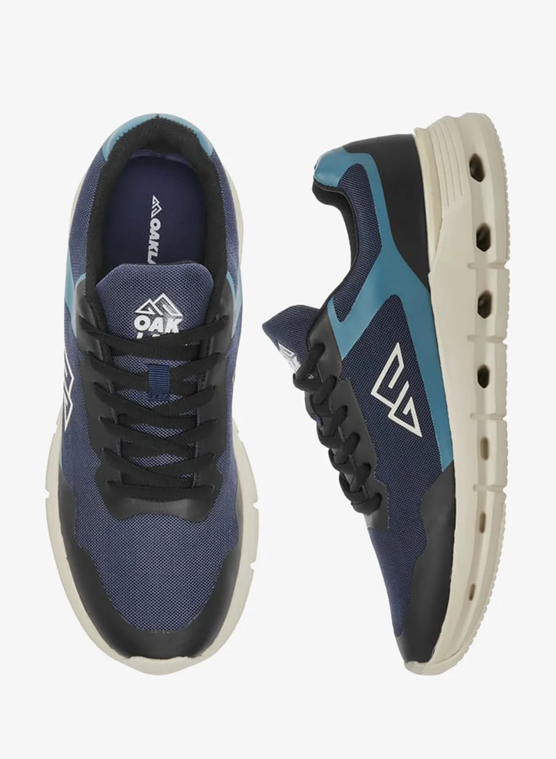 Oaklan by Shoexpress Men's Mesh Panelled Sports Shoes with Lace-Up Closure