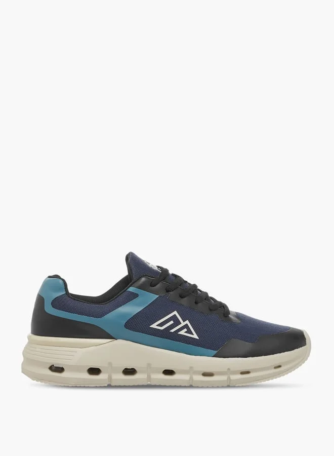 Oaklan by Shoexpress Men's Mesh Panelled Sports Shoes with Lace-Up Closure
