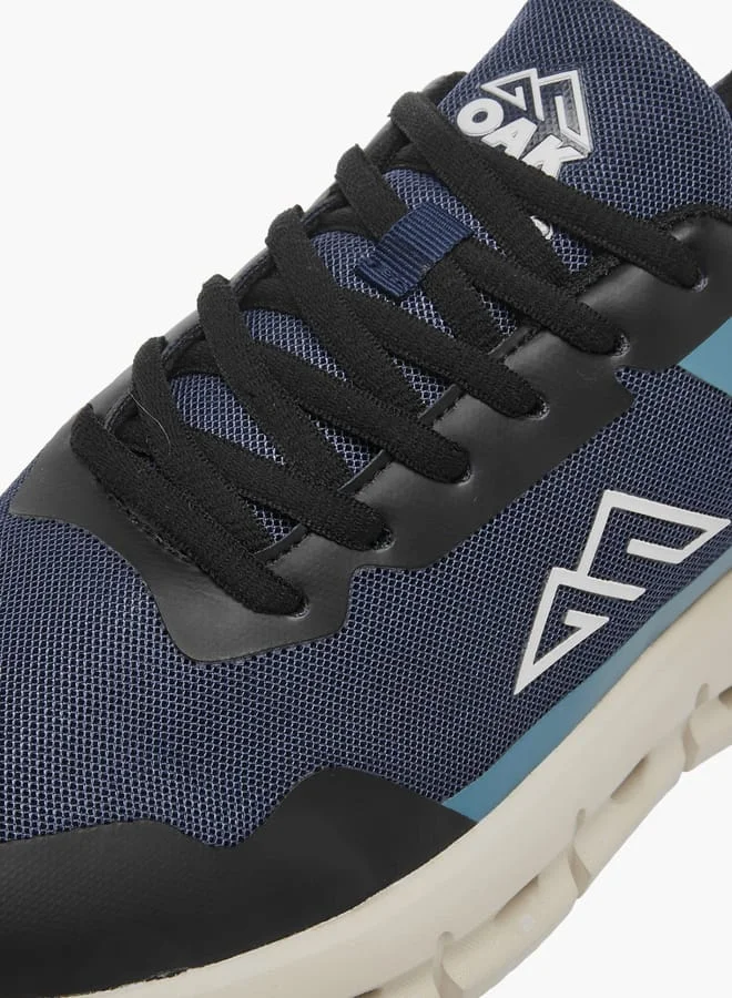 Oaklan by Shoexpress Men's Mesh Panelled Sports Shoes with Lace-Up Closure