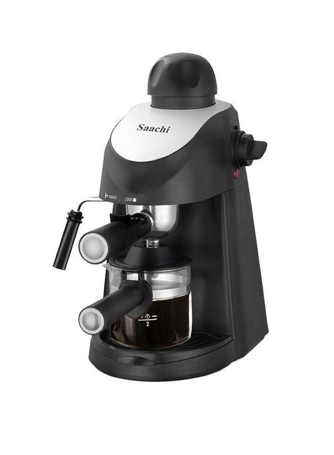 ساتشي ماكينة صنع القهوة مع مضخة ضغط بخار أوتوماتيكية 3.5 بار 240 ml 800 W NL-COF-7054-BK أسود - Image 1