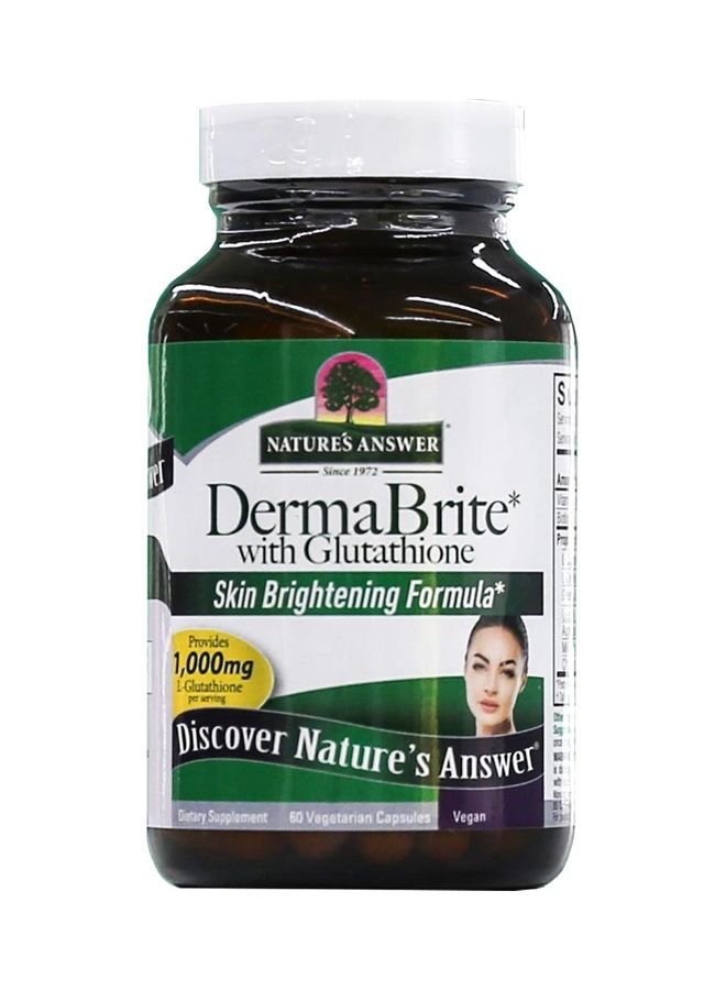 DermaBrite With Glutathione, 60 Vegetarian Capsules