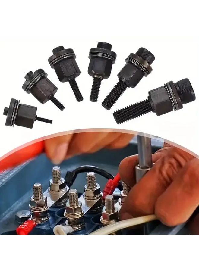 77Pcs Manual Riveting Set With 7 Sizes M3 M4 M5 M6 M8 M10 M12 Rivet Nuts And Flat Rivet Gun Heads For Automotive Industrial Machinery Home Decoration And Metal Welding - Image 2